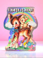 “I Hate It Here” Retro Woodland Animal Sticker Decal