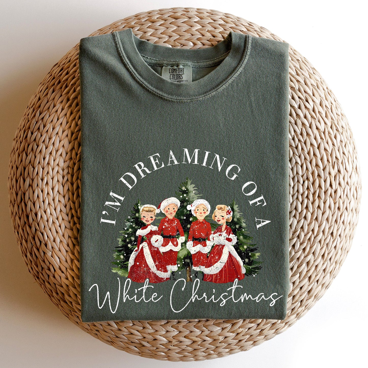 I'm Dreaming Of A White Christmas, Retro, Movie, Classic, Comfort Colors, Tshirt