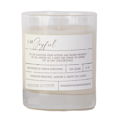 I AM Joyful 7.5 oz Candle