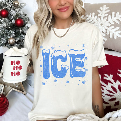 Ice, Christmas Winter, Cold, Retro, Comfort Colors, Tshirt