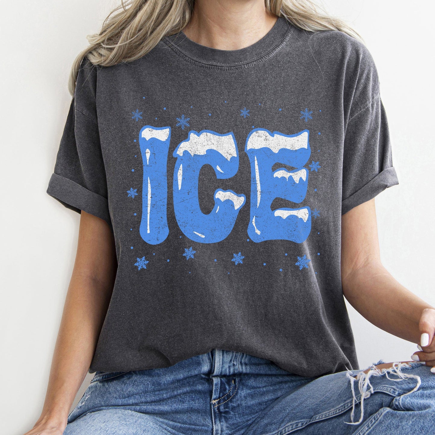 Ice, Christmas Winter, Cold, Retro, Comfort Colors, Tshirt
