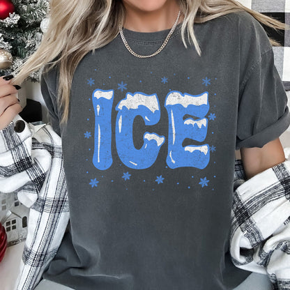Ice, Christmas Winter, Cold, Retro, Comfort Colors, Tshirt