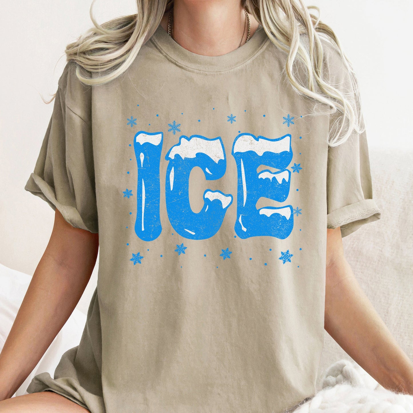 Ice, Christmas Winter, Cold, Retro, Comfort Colors, Tshirt