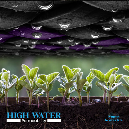 Pro Grade 5oz Weed Barrier - Heavy Duty Landscape Fabric - Weed Block - 25 Year Fabric