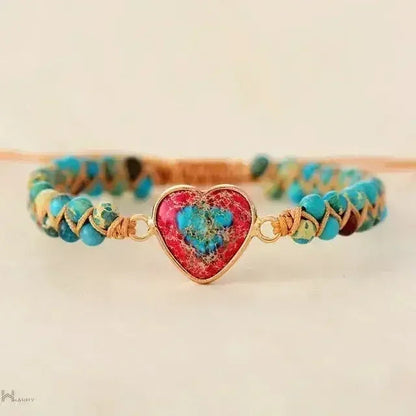 Imperial Jasper Macrame Bracelet
