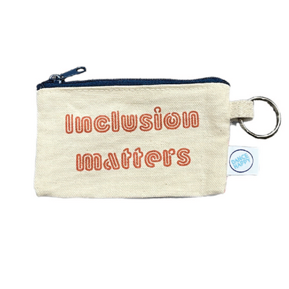 Inclusion Matters cardholder with keyring