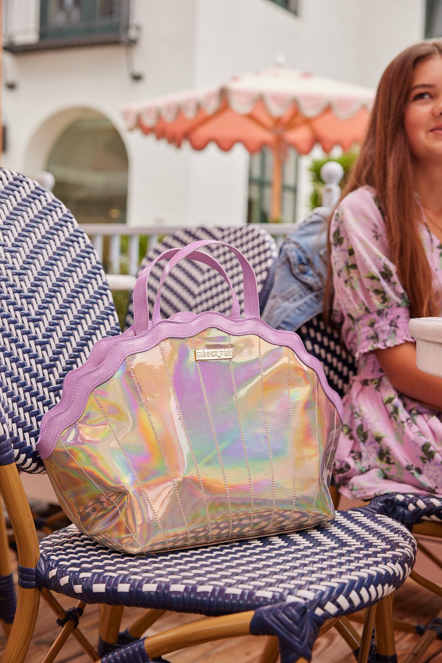 Iridescent Shell Keepall Bag – Mermaid Self-Care Tote