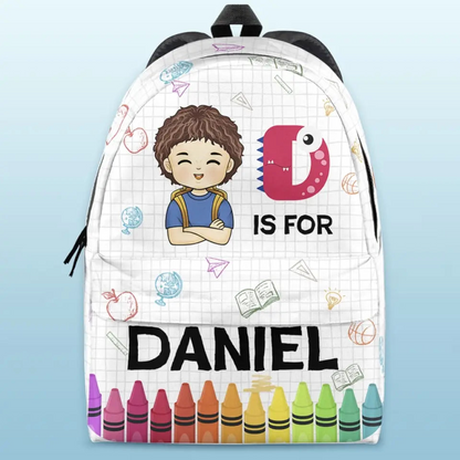 It's Okay To Be Yourself -  Personalized Kid Backpack - Custom Gift For Back To School, First Day of School - Student, Son, Daughter | Kindergarten, Pre-K, Preschool
