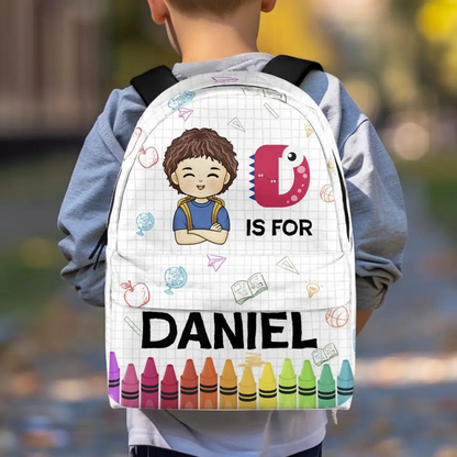 It's Okay To Be Yourself -  Personalized Kid Backpack - Custom Gift For Back To School, First Day of School - Student, Son, Daughter | Kindergarten, Pre-K, Preschool