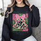 It's The Most Wonderful Time Of The Year, Faux Gold, Floral, Christmas, Botanical Sweatshirt