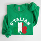 Italian Shamrock, Flag, St Patrick's Day Sweatshirt