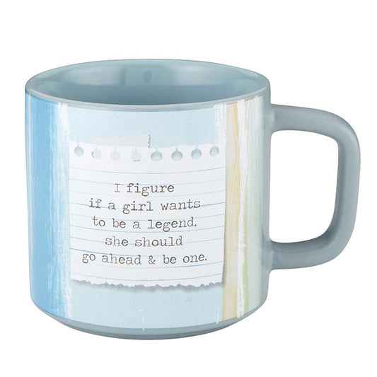 Calamity Jane "If a Girl Wants To Be A Legend" Coffee Mug | Stoneware