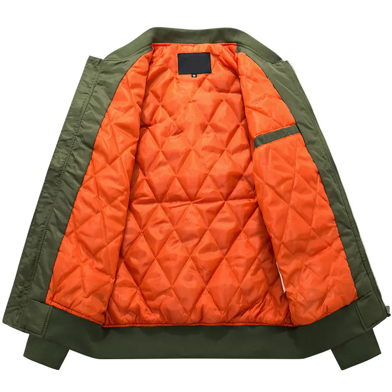 Fashionable MA1 Men's Winter Tactical Bomber Jacket