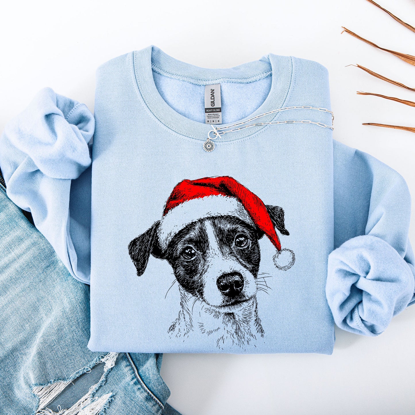 Jack Russell, Santa, Terrier Dog, Christmas, Dog Lover, Pet Sweatshirt