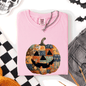 Jack o Lantern, Faux Quilt Pumpkin, Halloween, Fall, Autumn, Comfort Colors T-Shirt