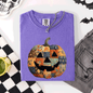Jack o Lantern, Faux Quilt Pumpkin, Halloween, Fall, Autumn, Comfort Colors T-Shirt