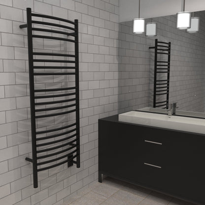 Jeeves Model D Curved 20 Bar Hardwired Towel Warmer