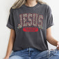 Jesus, Reason For The Season, Christmas, Religious, Christian, Leopard Print, Comfort Colors, Tshirt