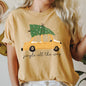 Jingle All The Way, Retro Car, Christmas Tree, Snow, Comfort Colors, Tshirt