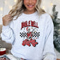 Jingle Bell Rocking, Skeleton, Rock Music, Retro Sweatshirt