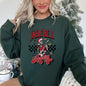 Jingle Bell Rocking, Skeleton, Rock Music, Retro Sweatshirt