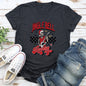 Jingle Bell Rocking, Skeleton, Rock Music, Retro Super Soft Tees