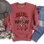 Jingle Bell Rocking, Skeleton, Rock Music, Retro Sweatshirt