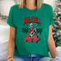 Jingle Bell Rocking, Skeleton, Rock Music, Retro Super Soft Tees