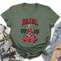 Jingle Bell Rocking, Skeleton, Rock Music, Retro Super Soft Tees