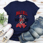 Jingle Bell Rocking, Skeleton, Rock Music, Retro Super Soft Tees