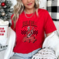 Jingle Bell Rocking, Skeleton, Rock Music, Retro Super Soft Tees