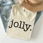 Jolly, Classic Minimalist, Christmas, Winter, Snow, Santa, Xmas Tshirt Comfort Colors T-Shirt