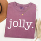 Jolly, Classic Minimalist, Christmas, Winter, Snow, Santa, Xmas Tshirt Comfort Colors T-Shirt