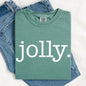 Jolly, Classic Minimalist, Christmas, Winter, Snow, Santa, Xmas Tshirt Comfort Colors T-Shirt