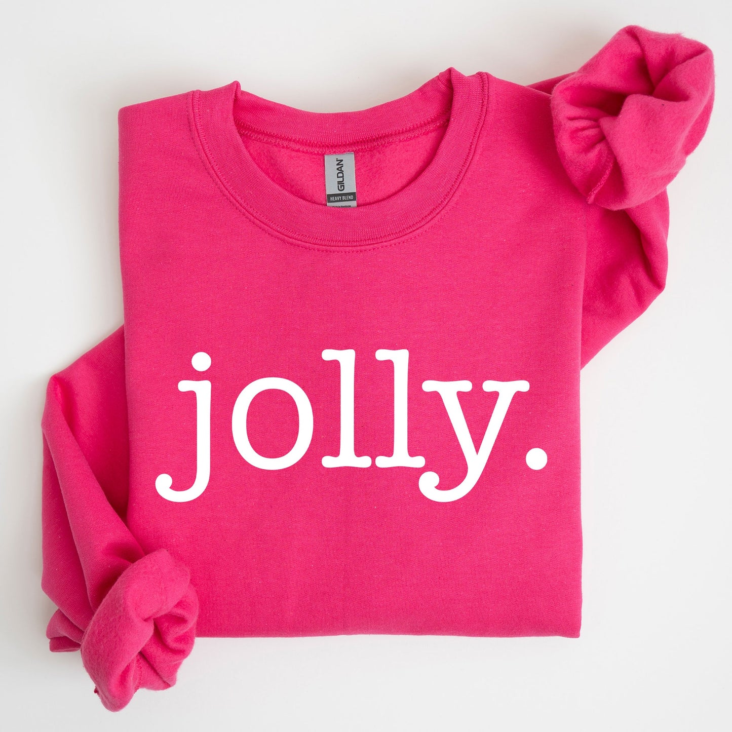 Jolly, Classic Minimalist, Christmas, Winter, Snow, Santa, Sweatshirt