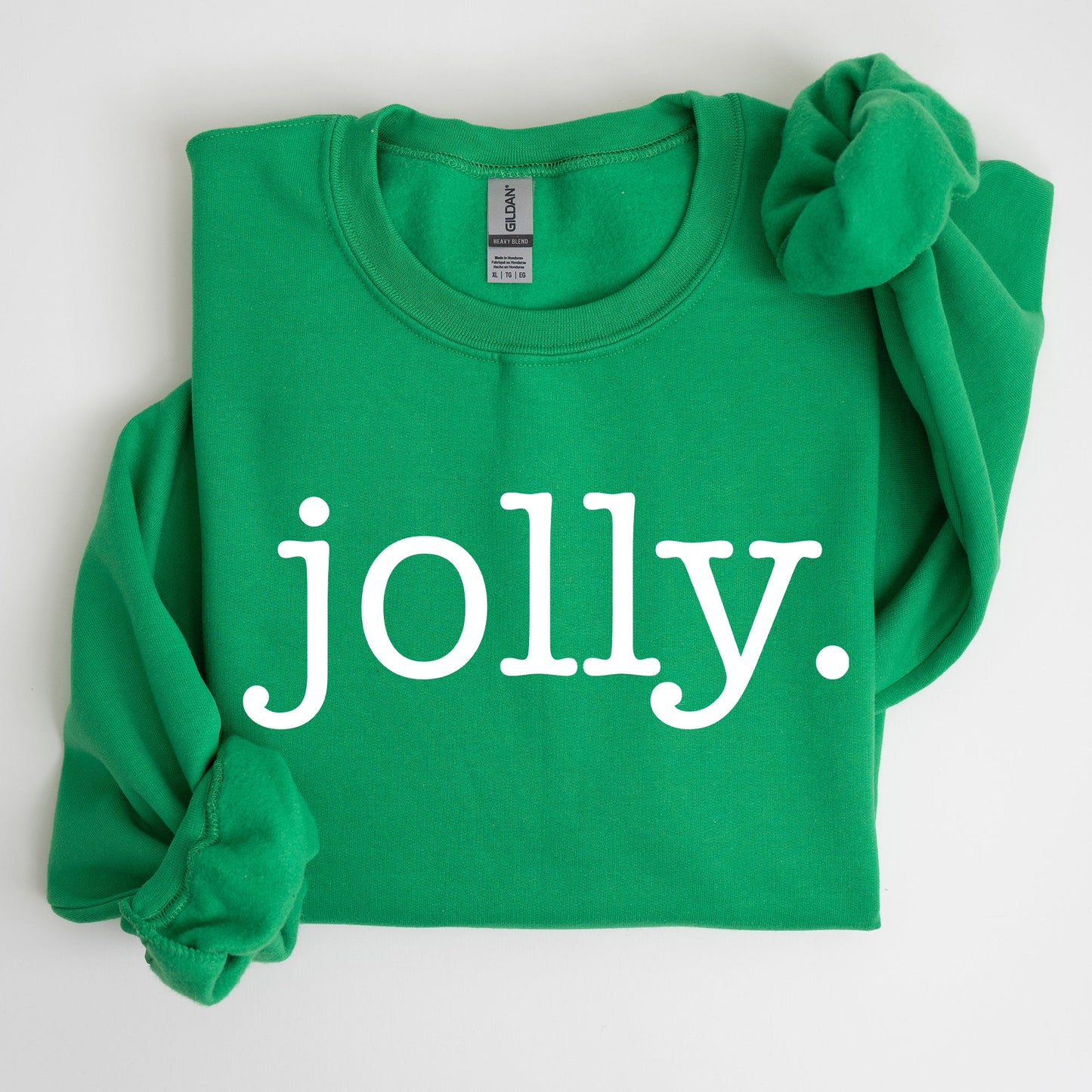 Jolly, Classic Minimalist, Christmas, Winter, Snow, Santa, Sweatshirt