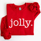 Jolly, Classic Minimalist, Christmas, Winter, Snow, Santa, Sweatshirt
