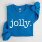 Jolly, Classic Minimalist, Christmas, Winter, Snow, Santa, Sweatshirt