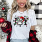 Joy, Christmas, Paw Print, Super Soft Tees