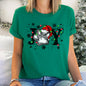 Joy, Christmas, Paw Print, Super Soft Tees