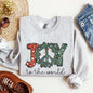 Joy To The World, Peace Wreath, Christmas Sweatshirt