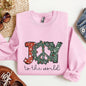 Joy To The World, Peace Wreath, Christmas Sweatshirt