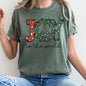Joy To The World, Peace Wreath, Christmas, Comfort Colors, Tshirt