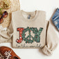 Joy To The World, Peace Wreath, Christmas Sweatshirt