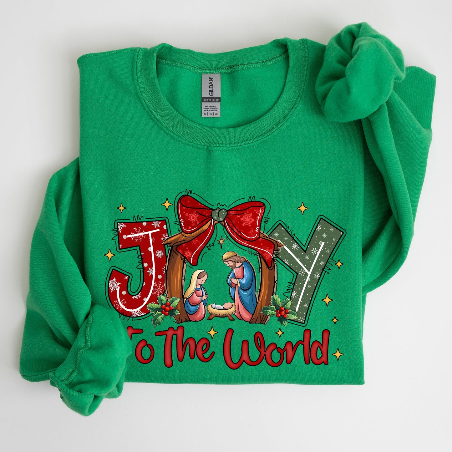 Joy To The World, True Story, Christian, Nativity, Christmas, Religious Sweatshirt