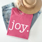 Joy, Classic Minimalist, Christmas, Winter, Snow, Santa, Xmas Tshirt Comfort Colors T-Shirt