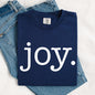 Joy, Classic Minimalist, Christmas, Winter, Snow, Santa, Xmas Tshirt Comfort Colors T-Shirt