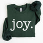 Joy, Classic Minimalist, Christmas, Winter, Snow, Santa, Sweatshirt
