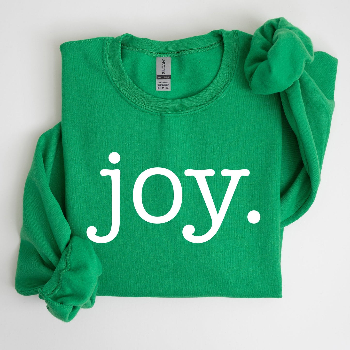 Joy, Classic Minimalist, Christmas, Winter, Snow, Santa, Sweatshirt