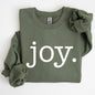 Joy, Classic Minimalist, Christmas, Winter, Snow, Santa, Sweatshirt